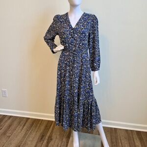 Long Sleeves Floral Dress